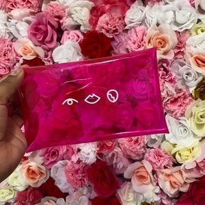 Pink elf makeup brush bag